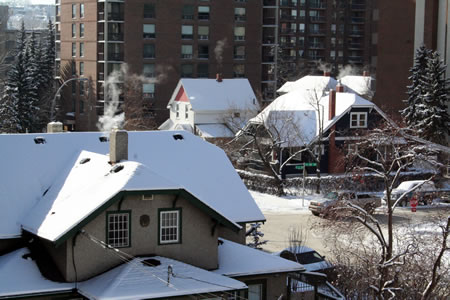 14th avenue in the snow