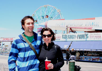 Andy and Lisa at Coney Island