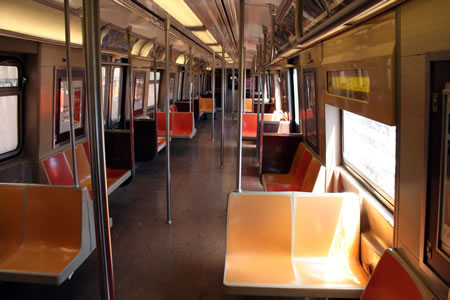 Empty Subway Train to Coney Island