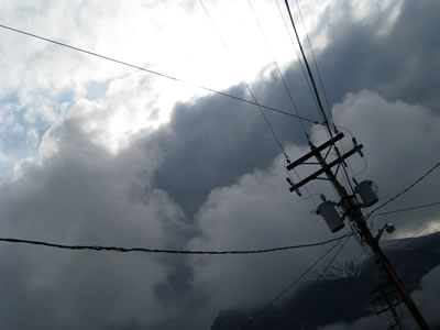 Moody clouds in Canmore