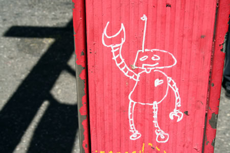 Robot Graffiti New York