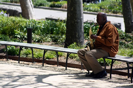 Saxophone Player New York