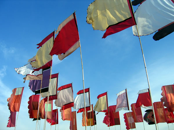 flags one world stage